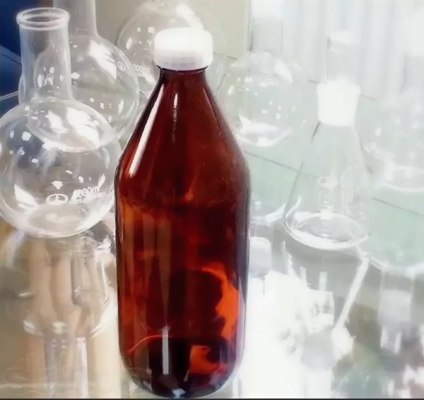 Бутылка стеклянная для реактивов БВ-1-1000 узкое горло, с навинчивающейся полиэтиленовой крышкой